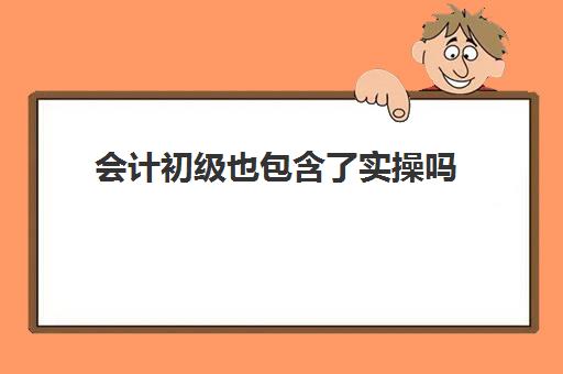 会计初级也包含了实操吗(基础会计和初级会计一样吗)