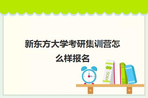 新东方大学考研集训营怎么样报名(考研新东方还是文都好)