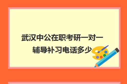 武汉中公在职考研一对一辅导补习电话多少