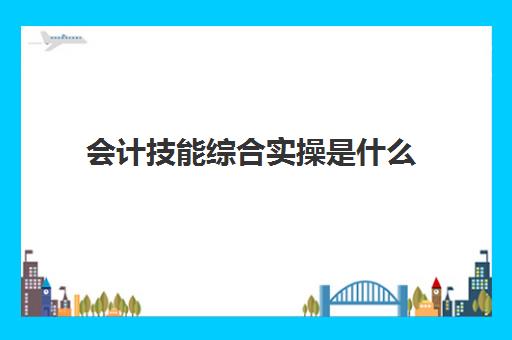 会计技能综合实操是什么(会计技能考核题库)