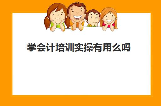 学会计培训实操有用么吗(会计培训班初级有用吗)