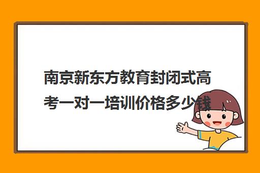 南京新东方教育封闭式高考一对一培训价格多少钱（新东方一对一怎么样）