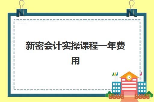 新密会计实操课程一年费用(东奥会计培训教育如何)