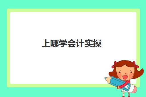 上哪学会计实操(新手学会计难吗)