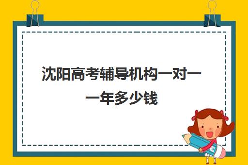 沈阳高考辅导机构一对一一年多少钱(沈阳一对一家教收费标准)