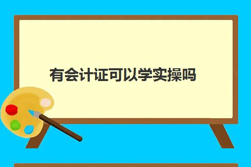 有会计证可以学实操吗(自学考会计证需要什么条件)