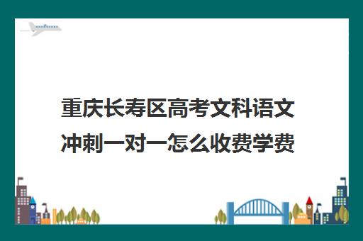 重庆长寿区高考文科语文冲刺一对一怎么收费学费多少钱(重庆补语文最好的机构)