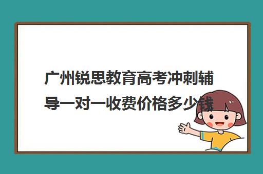 广州锐思教育高考冲刺辅导一对一收费价格多少钱(锐思教育官网)