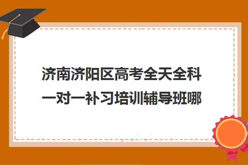 济南济阳区高考全天全科一对一补习培训辅导班哪个好