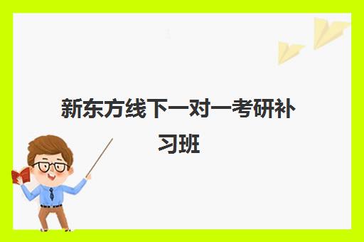 新东方线下一对一考研补习班