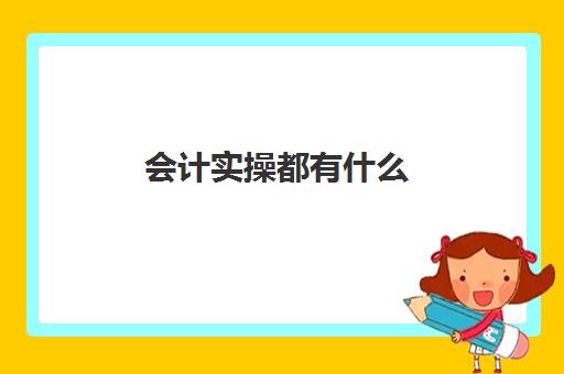 会计实操都有什么(新手会计入门基础知识)