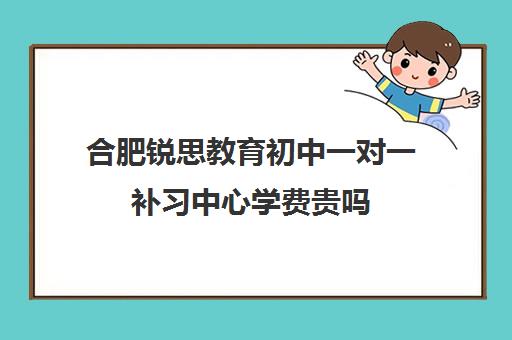 合肥锐思教育初中一对一补习中心学费贵吗