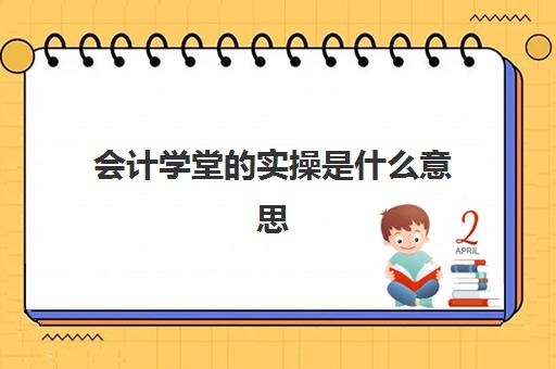 会计学堂的实操是什么意思(会计学堂谁买了,怎么样)