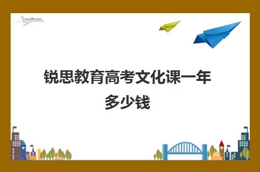 锐思教育高考文化课一年多少钱（锐思教育培训机构怎么样）