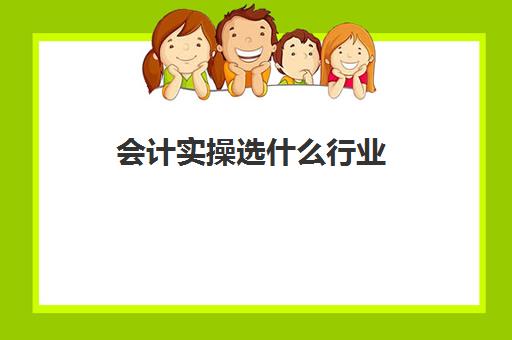 会计实操选什么行业(会计主要学什么就业方向)