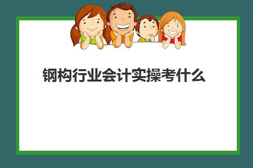 钢构行业会计实操考什么(会计分为几个行业)