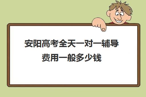 安阳高考全天一对一辅导费用一般多少钱(一对一辅导怎样收费的)