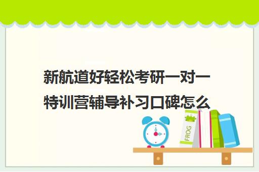 新航道好轻松考研一对一特训营辅导补习口碑怎么样？