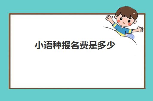 小语种报名费是多少(学小语种出国留学费用)