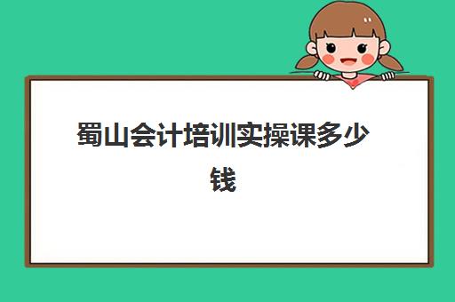 蜀山会计培训实操课多少钱(芜湖会计培训机构排名)