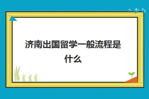 济南出国留学一般流程是什么(去韩国留学的条件和要求)