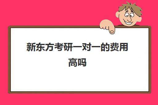 新东方考研一对一的费用高吗(文都和新东方考研哪个好)