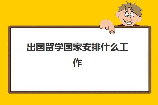 出国留学国家安排什么工作(出国工作去哪个国家好)