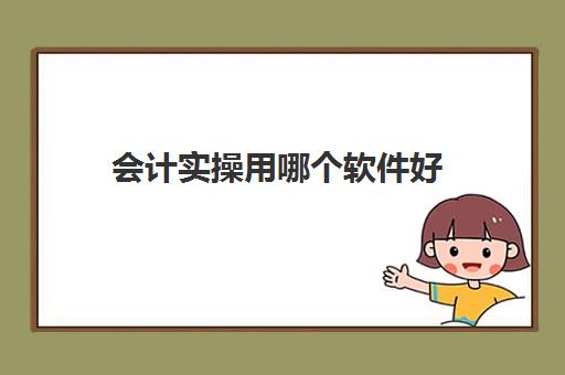 会计实操用哪个软件好(学会计需要用到哪些专业软件)