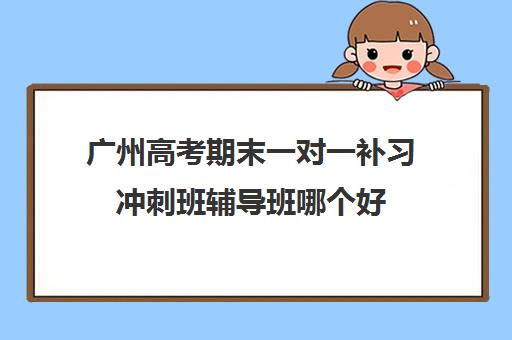 广州高考期末一对一补习冲刺班辅导班哪个好