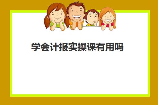 学会计报实操课有用吗(学完实账后能做会计吗)