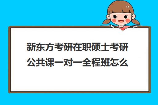 新东方考研在职硕士考研公共课一对一全程班怎么收费（新东方考研专业课一对一收费）