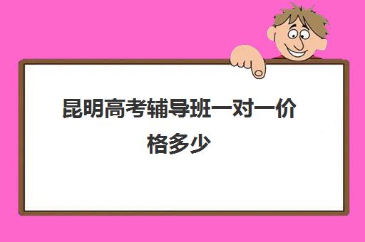 昆明高考辅导班一对一价格多少(昆明小学一对一辅导机构)