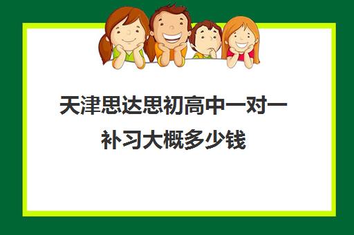 天津思达思初高中一对一补习大概多少钱