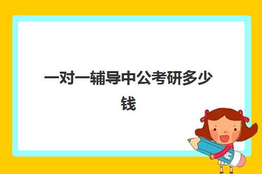 一对一辅导中公考研多少钱(中公考公报班价格一览表)