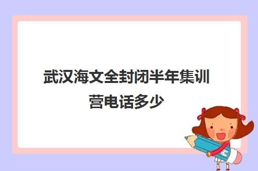 武汉海文全封闭半年集训营电话多少（北京海文考研官网）