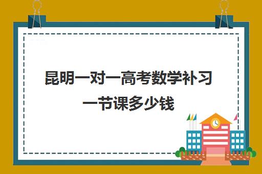 昆明一对一高考数学补习一节课多少钱