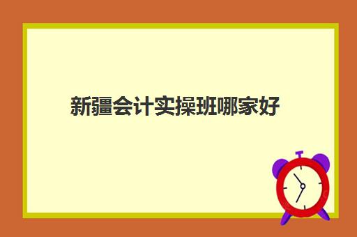 新疆会计实操班哪家好(会计有专门的培训班吗)