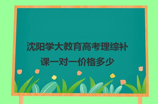 沈阳学大教育高考理综补课一对一价格多少（沈阳高中一对一补课价格）