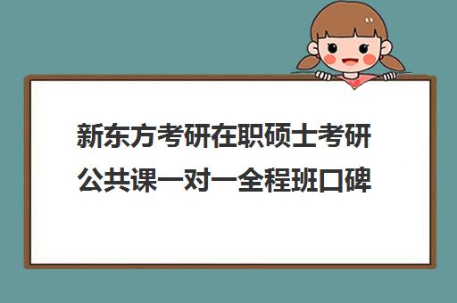 新东方考研在职硕士考研公共课一对一全程班口碑怎么样？（新东方考研培训班）