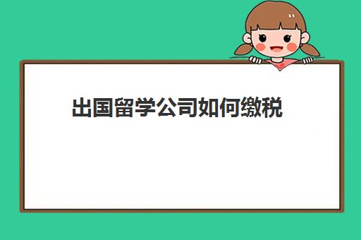 出国留学公司如何缴税(向境外支付咨询费怎么算所得税)