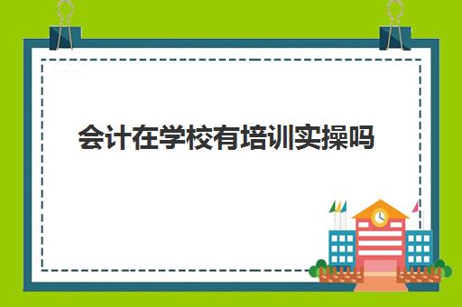 会计在学校有培训实操吗(学会计是去培训班还是网上)