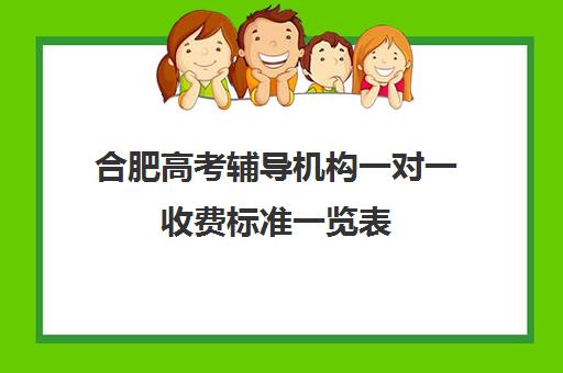 合肥高考辅导机构一对一收费标准一览表(合肥补课机构哪个好排名)