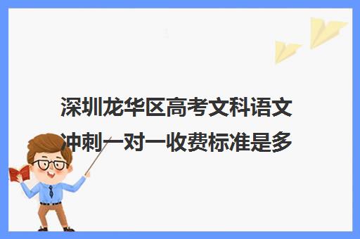 深圳龙华区高考文科语文冲刺一对一收费标准是多少补课多少钱一小时(高考培训班哪家好