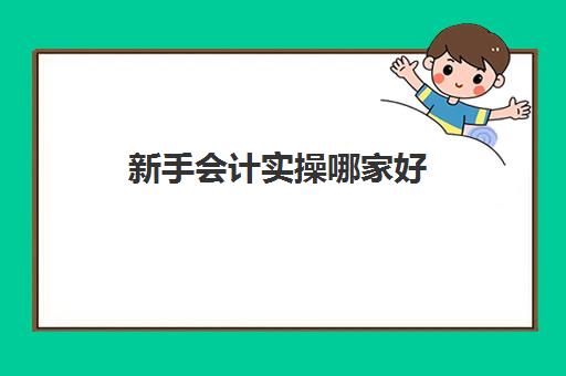 新手会计实操哪家好(会计零基础好学吗)