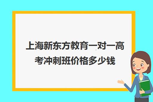 上海新东方教育一对一高考冲刺班价格多少钱(高考冲刺班有用吗)