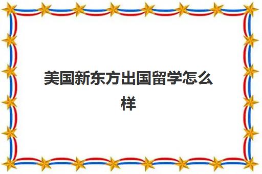 美国新东方出国留学怎么样(新东方是国企还是外企)