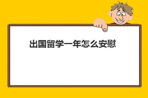 出国留学一年怎么安慰(普通家庭出国留学)