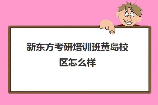 新东方考研培训班黄岛校区怎么样(新东方考研班一般多少钱)