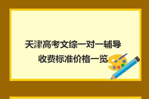 天津高考文综一对一辅导收费标准价格一览(高考线上辅导机构有哪些比较好)