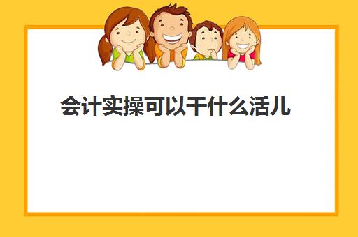 会计实操可以干什么活儿(会计新人一般先干什么)